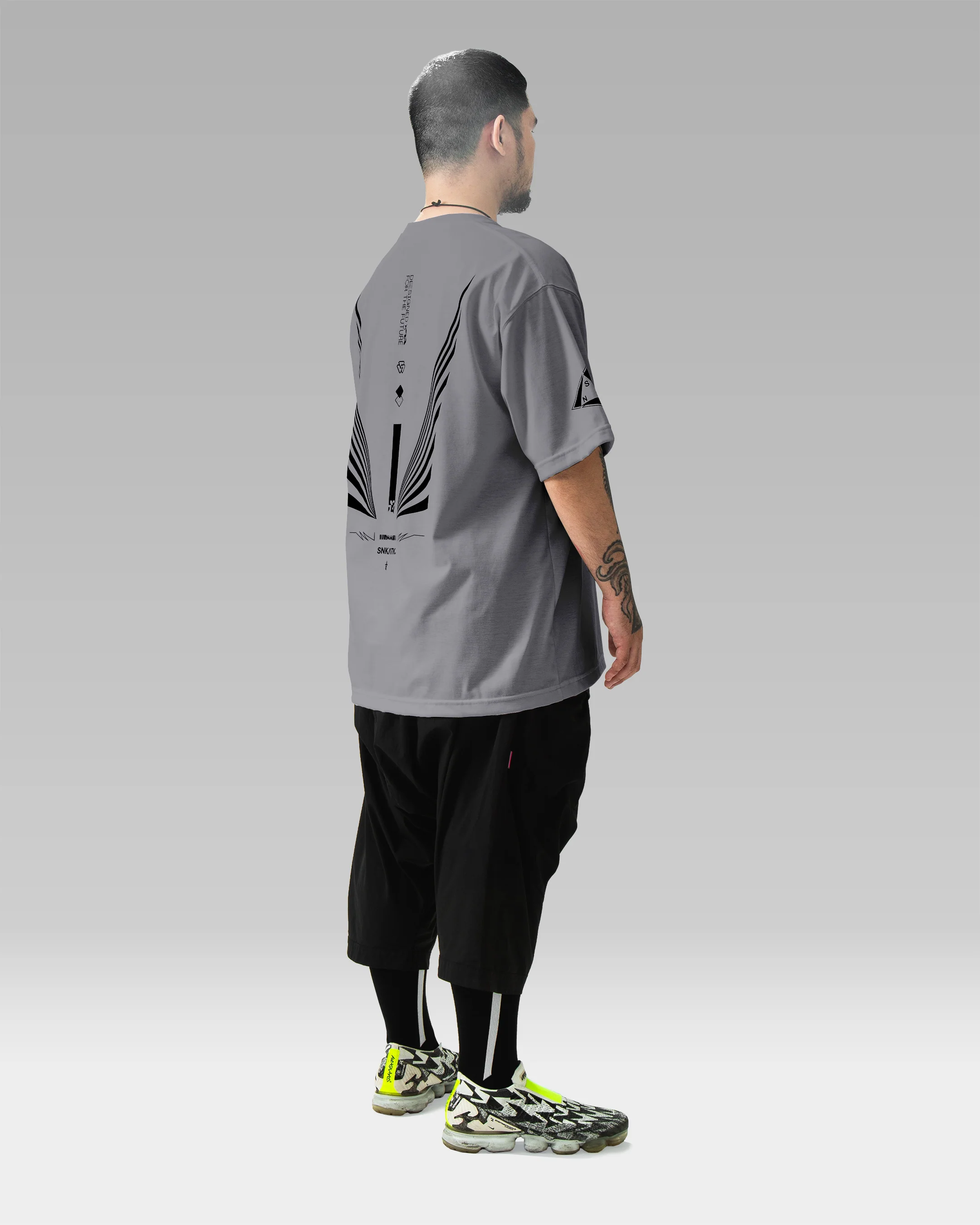 CORE OS WINGS T-shirt - Grey - Image 5